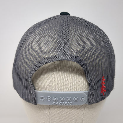 Gearhead Garage Snapback Trucker Hat Black One Size Pacific Headwear