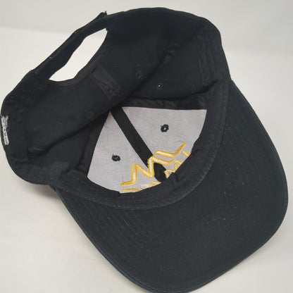JMAG Slideback Baseball Cap Black One Size Adjustable Embroidered 6 Panel