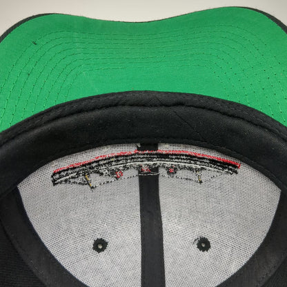Otto Cap Snapback Black One Size Long Beach California Queen Mary Ship Hat Green