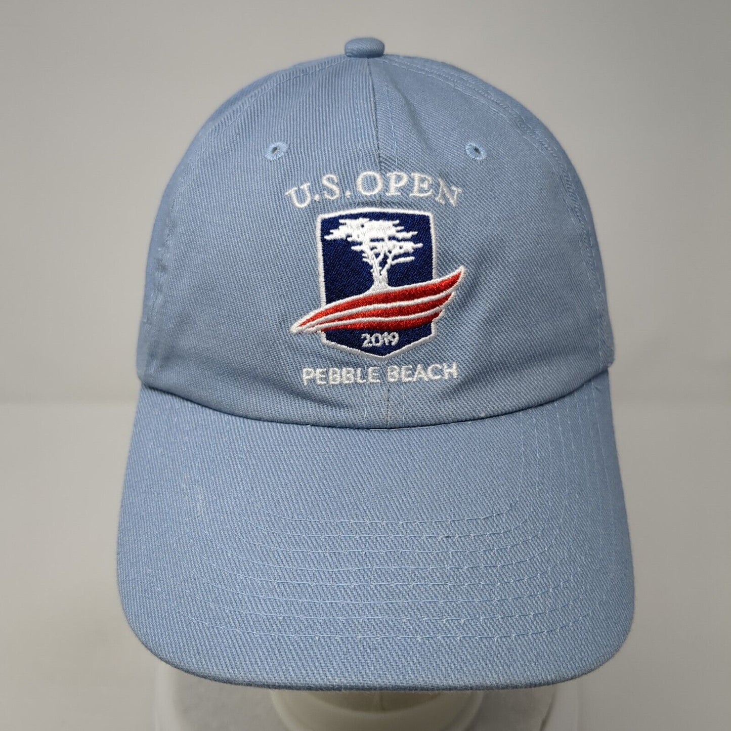 U.S. Open 2019 Pebble Beach Slideback Hat Blue OS Adjustable USGA Member Cotton