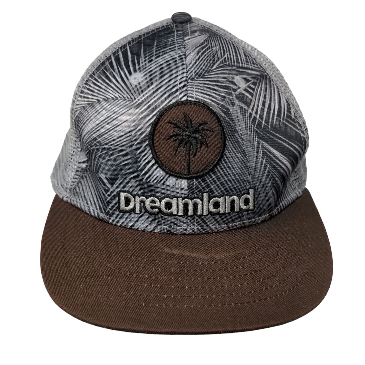 Dreamland Snapback Mesh Back Trucker Hat Multicolor One Size Palm Tree