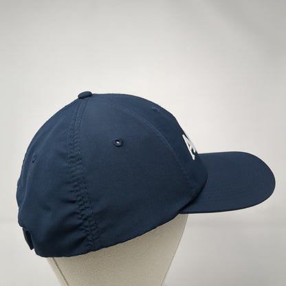 AJGA Strapback Hat Blue One Size Solid Adjustable Embroidered Imperial