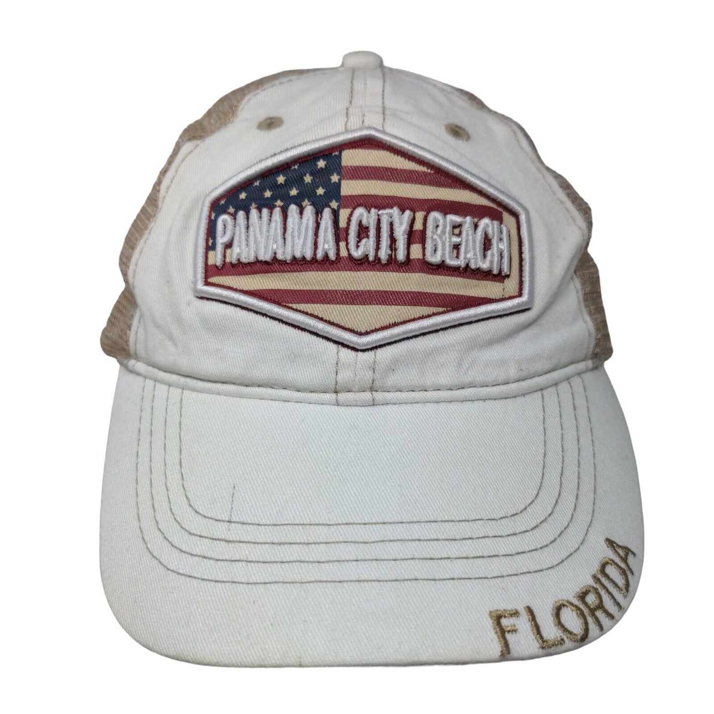 Panama City Beach Florida Snapback Trucker Hat Multicolor One Size Mesh Back