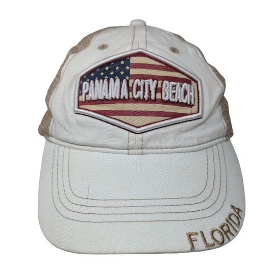 Panama City Beach Florida Snapback Trucker Hat Multicolor One Size Mesh Back