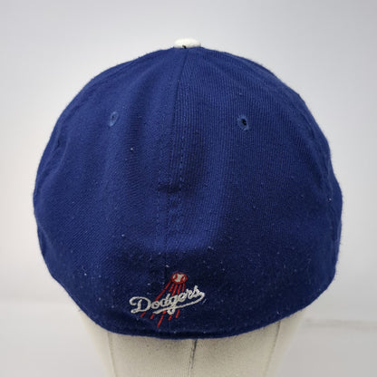 New Era Los Angeles Dodgers MLB Baseball Cap Blue XL Stretch Fit 39THIRTY Hat