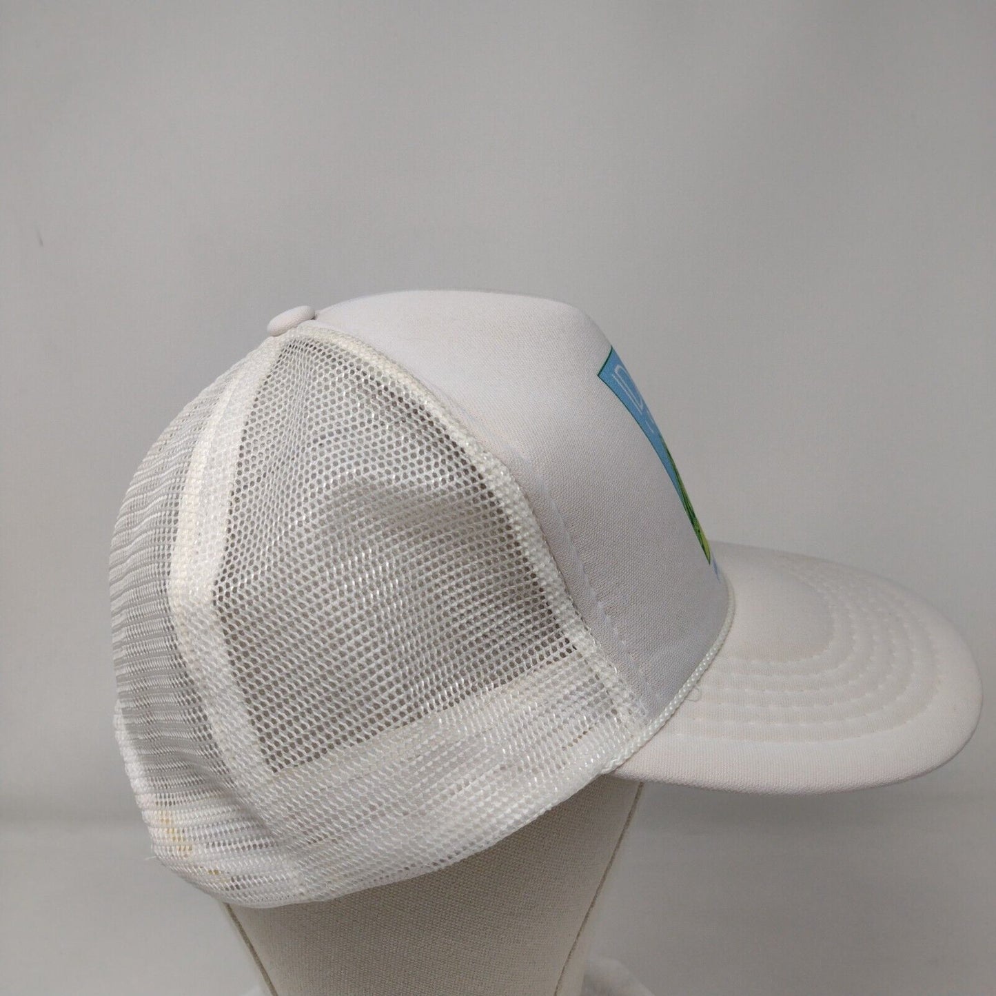 Idaho Lottery Snapback Trucker Hat Cream One Size Adjustable Mesh Back Rope