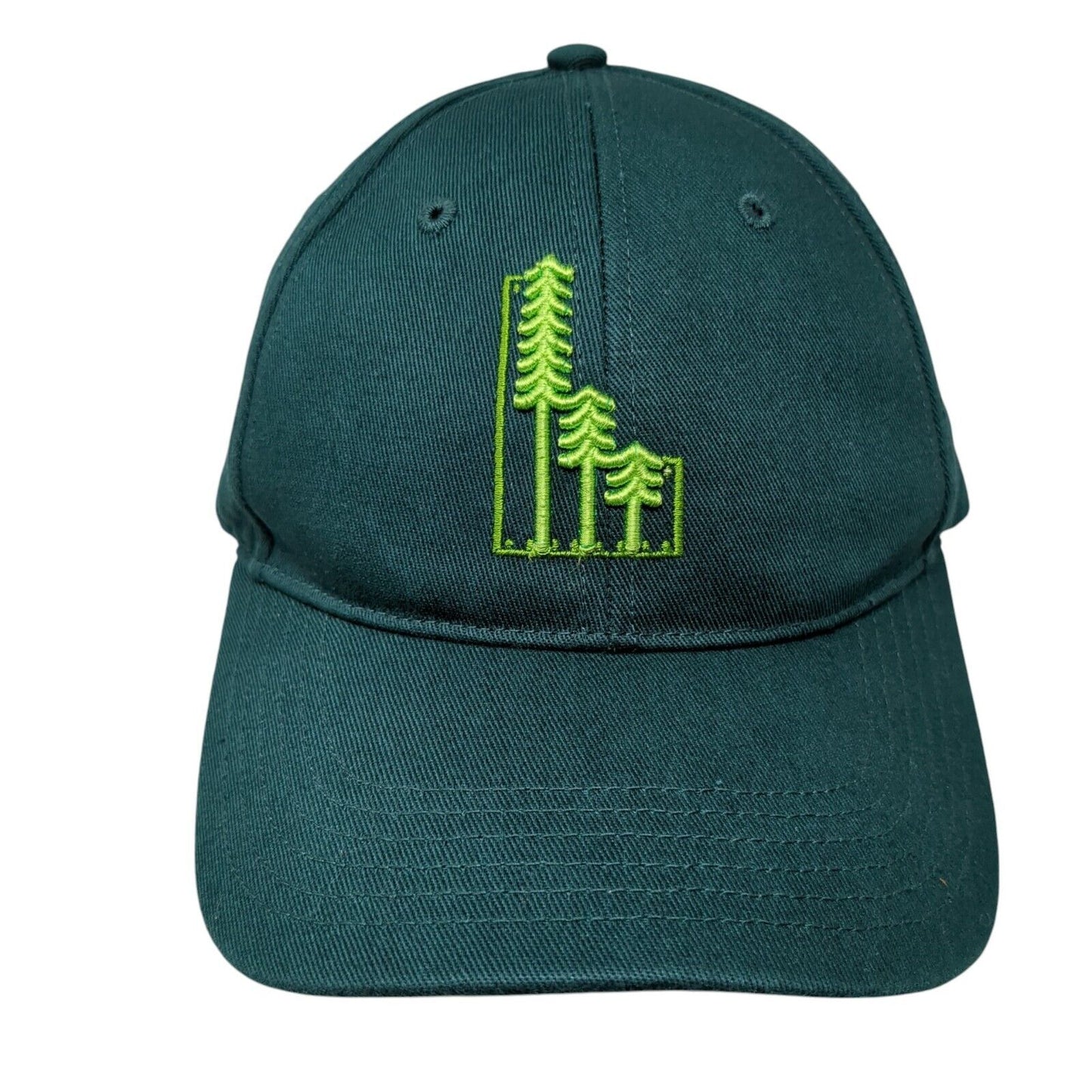 Idaho Forest Trees Strapback Hat Green OSFA Embroidered Richardson