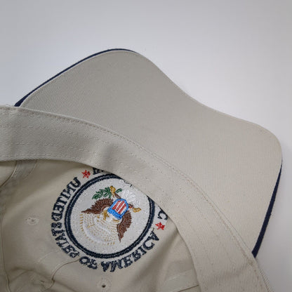 United States of America Washington DC Slideback Hat Tan OSFA 6 Panel