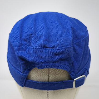 New York Giants NFL Team Apparel Army Cap Blue One Size Sequin Logo Cotton Hat