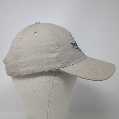 Apollo Baseball Cap Beige Purple One Size PebbleCreek Robson Resort Golf Hat