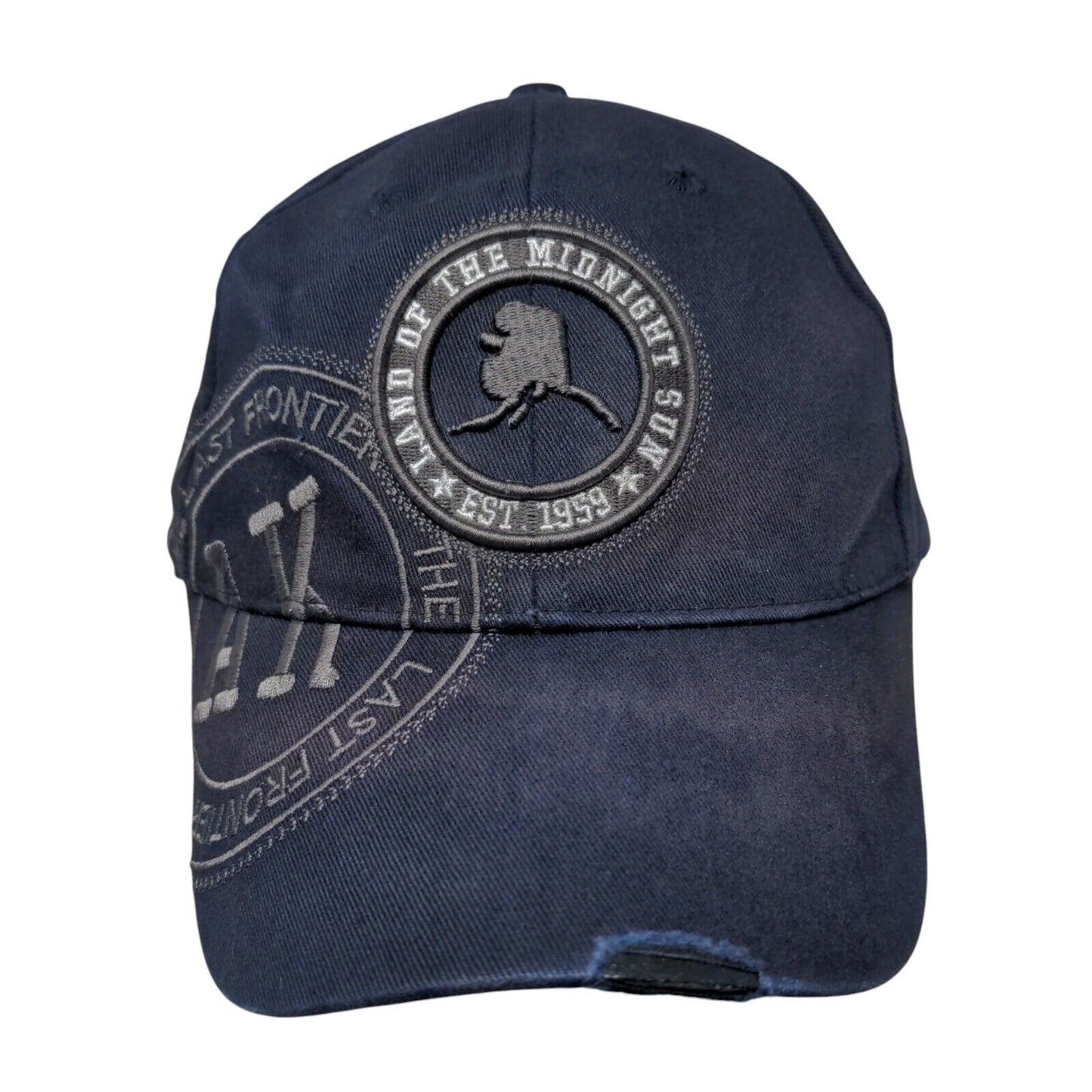 Land of The Midnight Sun Est. 1959 Strapback Hat Blue One Size Robin Ruth