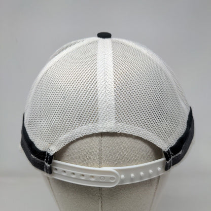 Idaho Snapback Trucker Hat Black One Size Adjustable Mesh Back Port Authority