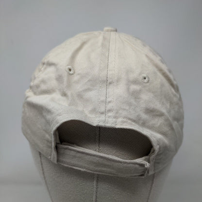 Corner Market Strapback Hat Tan One Size Embroidered Port & Company