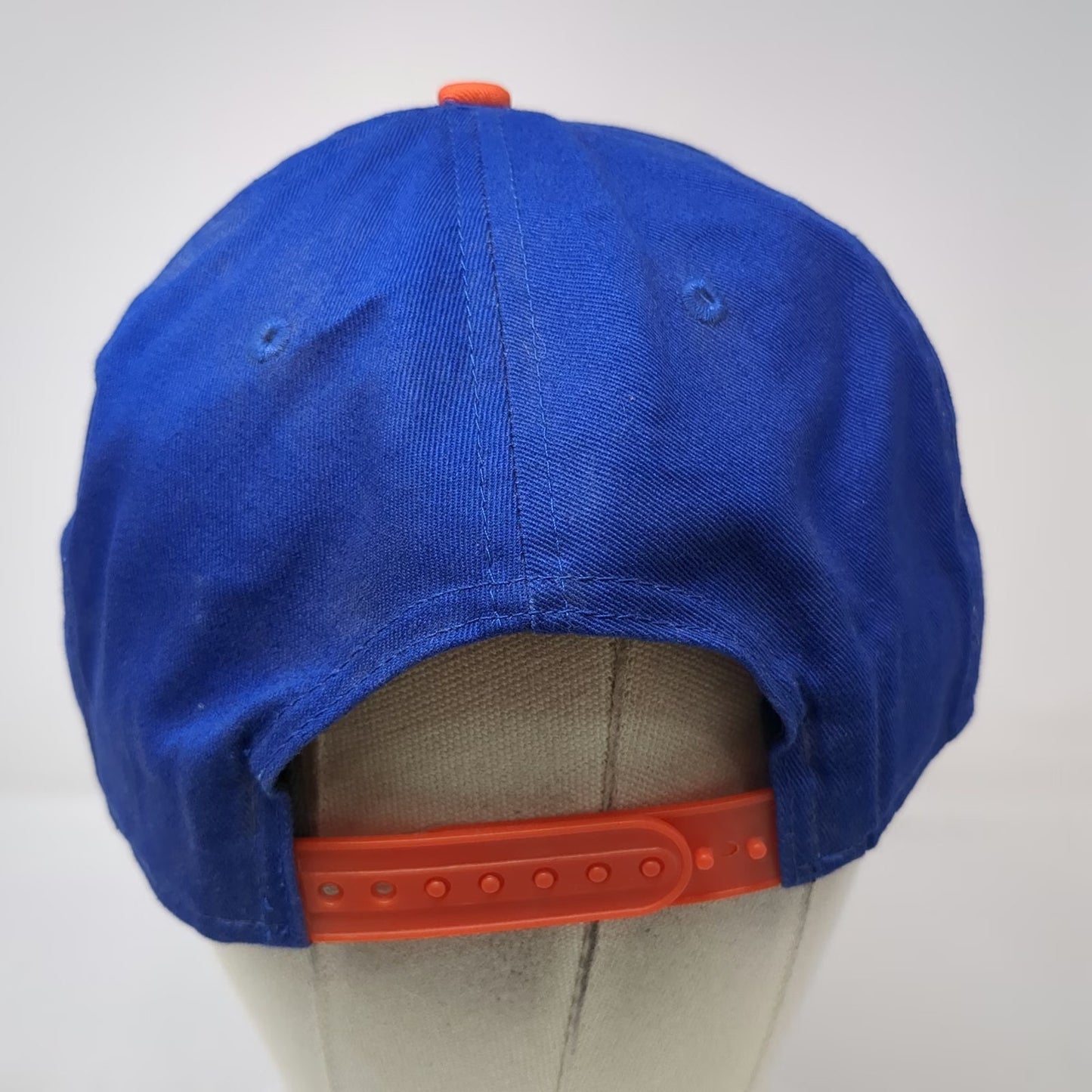 New Era NBA New York Knicks Snapback Hat Blue Orange L Hardwood Classics Patch