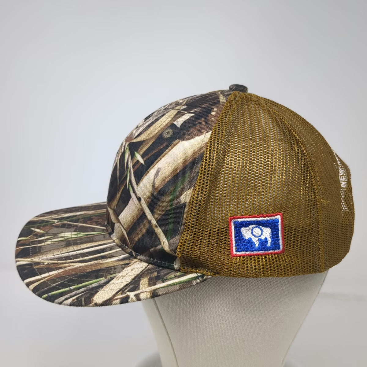 Richardson Trucker Hat Brown Camo One Size New West Building Company Snapback