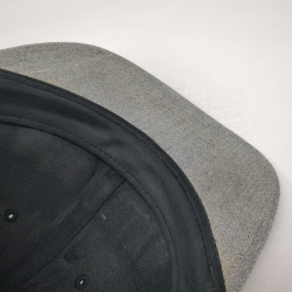 H&M Snapback Black One Size Embroidered Brooklyn New York City Gray Brim Hat