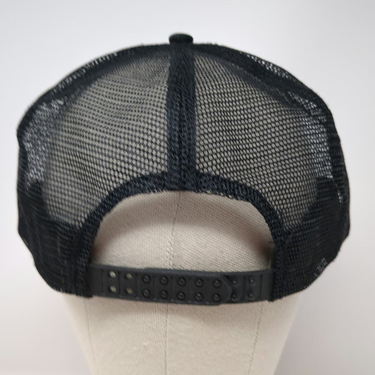 Dickies Trucker Hat Black One Size Mesh Back Snapback Logo Polyester Foam Front