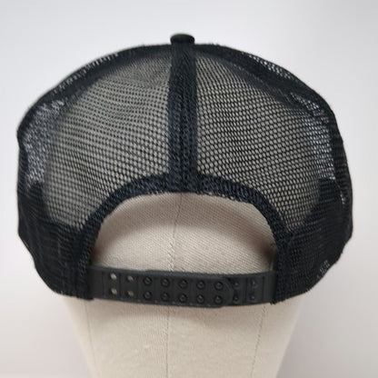 Dickies Trucker Hat Black One Size Mesh Back Snapback Logo Polyester Foam Front