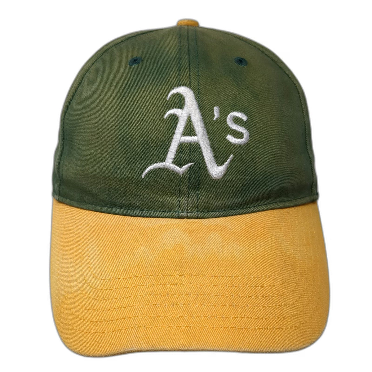 Oakland Athletics MLB Genuine Merchandise Baseball Cap Green Yellow One Size OS