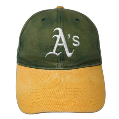 Oakland Athletics MLB Genuine Merchandise Baseball Cap Green Yellow One Size OS