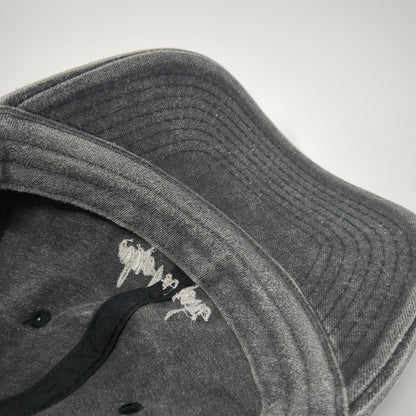 Alpha Phi Slideback Baseball Cap Gray One Size Adjustable Embroidered Dalix