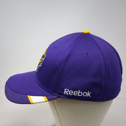 Minnesota Vikings NFL Reebok Cap Purple XL Onfield Stretch Fit Curved Brim Logo
