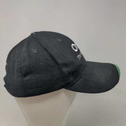 Onan the Quiet One Men's Strapback Hat Black Green Embroidered Logo