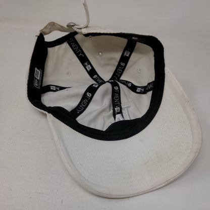 LA Dodgers Slideback Hat White Distressed New Era 9Twenty Emkbroidered Logo MLB