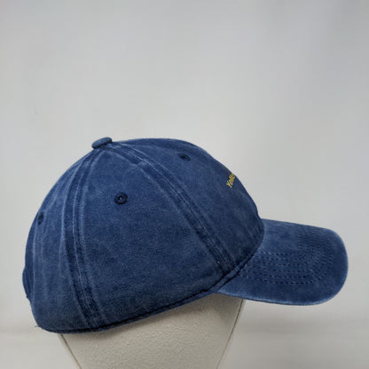 Yellow Pine Slideback Hat Blue One Size Adjustable 6 Panel Vent Holes