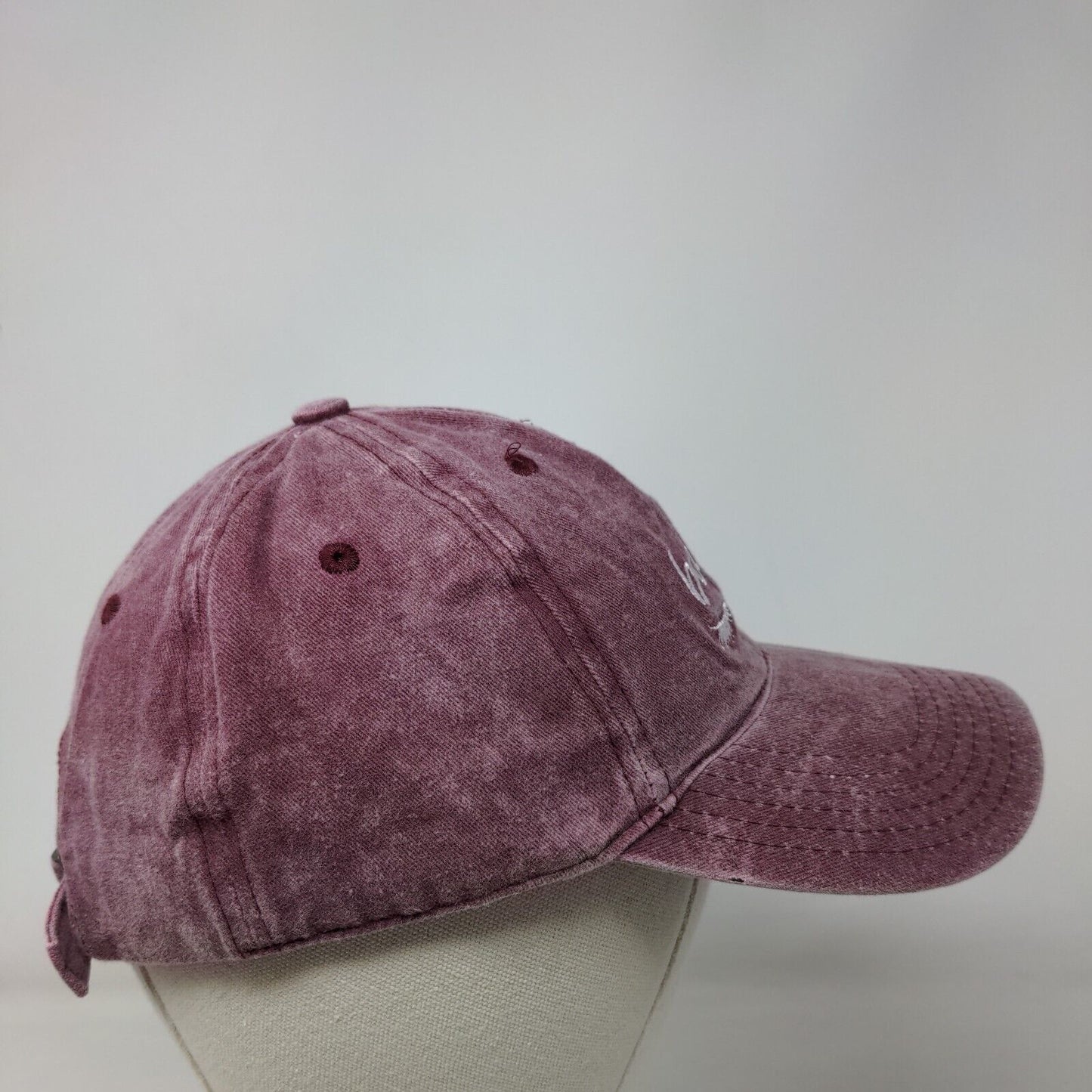 Babe Lashes Slideback Hat Red OS Adjustable Embroidered So American Heritage