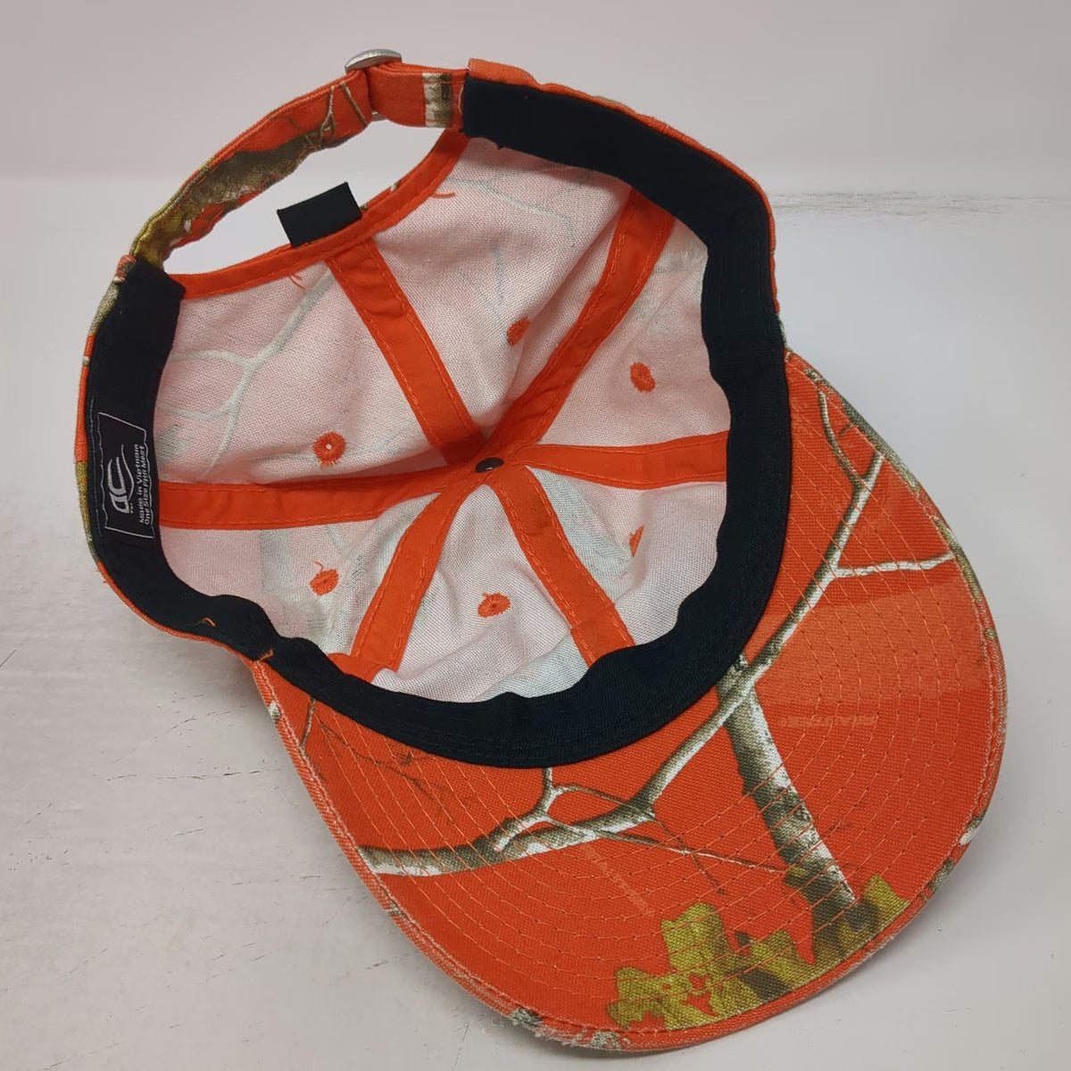 Outdoor Cap Baseball Cap Orange Camo OSFM Slideback Realtree Hunting Blaze Hat