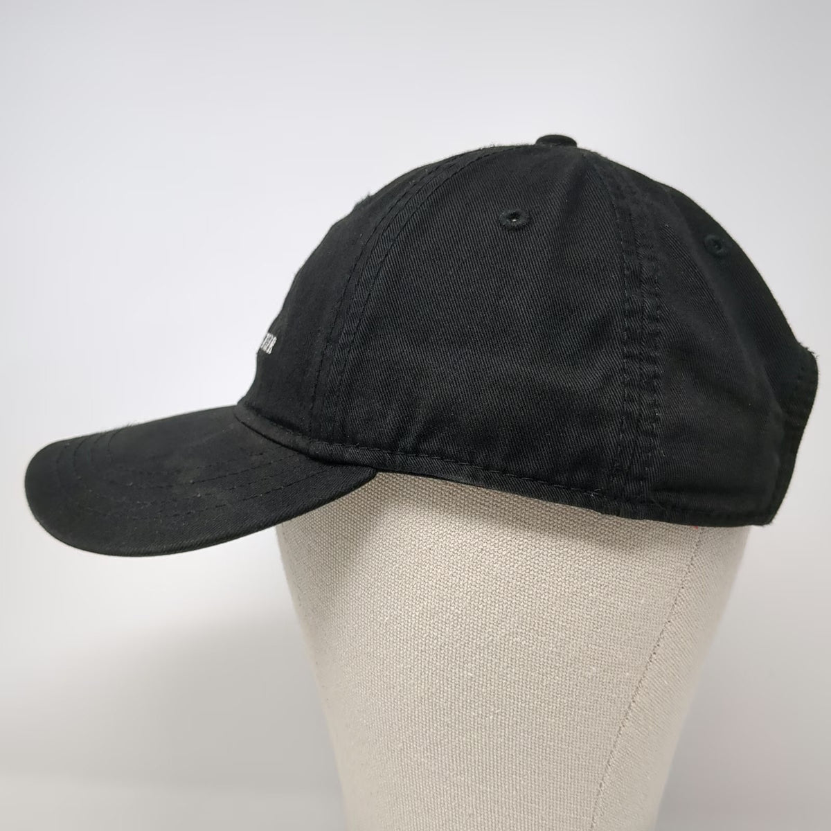 Tommy Hilfiger Baseball Cap Black One Size Embroidered Logo Strapback Hat
