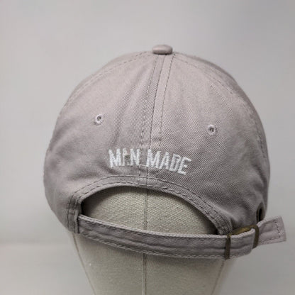 Awesome Grandpa Slideback Hat Gray OSFA Adjustable Embroidered Man Made Pavilion