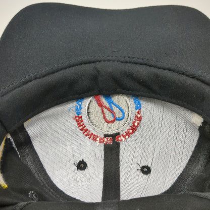 Blue Mtn. Design Works Baseball Cap Black One Size Flames Custom Bowstrings Hat