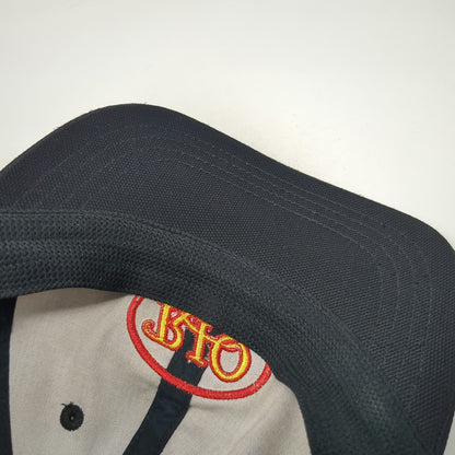 RIO Baseball Cap Black OSFM Strapback Fly Fishing XS Technology Hat Jim Vincents