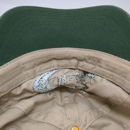 Otto McCall Air Baseball Cap Beige Green OSFM Embroidered Plane Mountains Hat