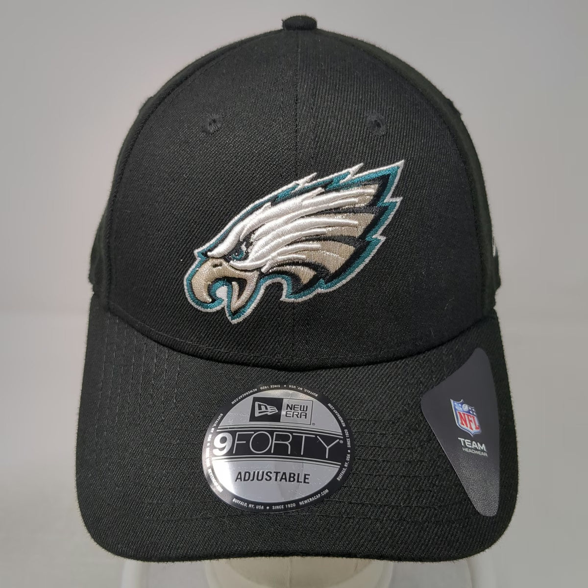 New Era Philadelphia Eagles NFL Snapback Black One Size 9FORTY Hat Curved Brim