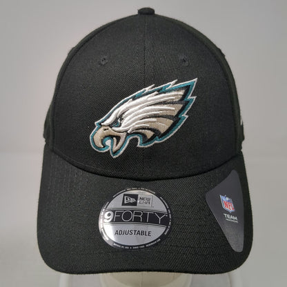 New Era Philadelphia Eagles NFL Snapback Black One Size 9FORTY Hat Curved Brim