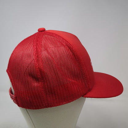 Headwear Trucker Hat Red One Size DeVilbiss Air Compressor Mesh Back Snapback