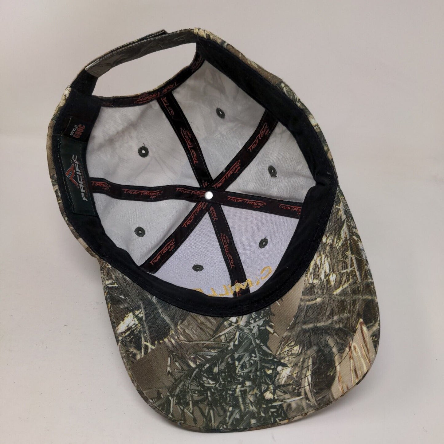 A.C. Miller Concrete Strapback Hat Camouflage One Size Adjustable Embroidered