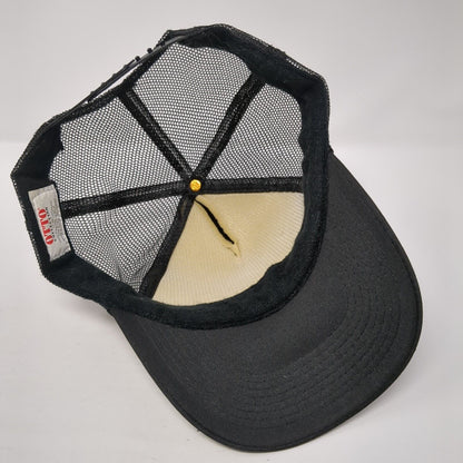 Sockeye Brewing Snapback Trucker Hat Black OS Adjustable Mesh Back Rope Otto