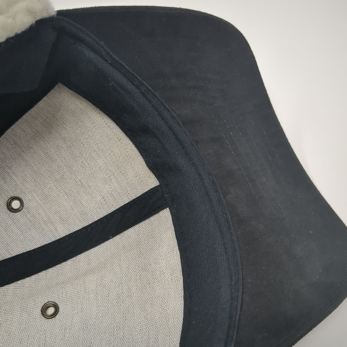 Magic Headwear Fitted Trapper Hat Black XL Faux Fur Lined Ear Flap Blank