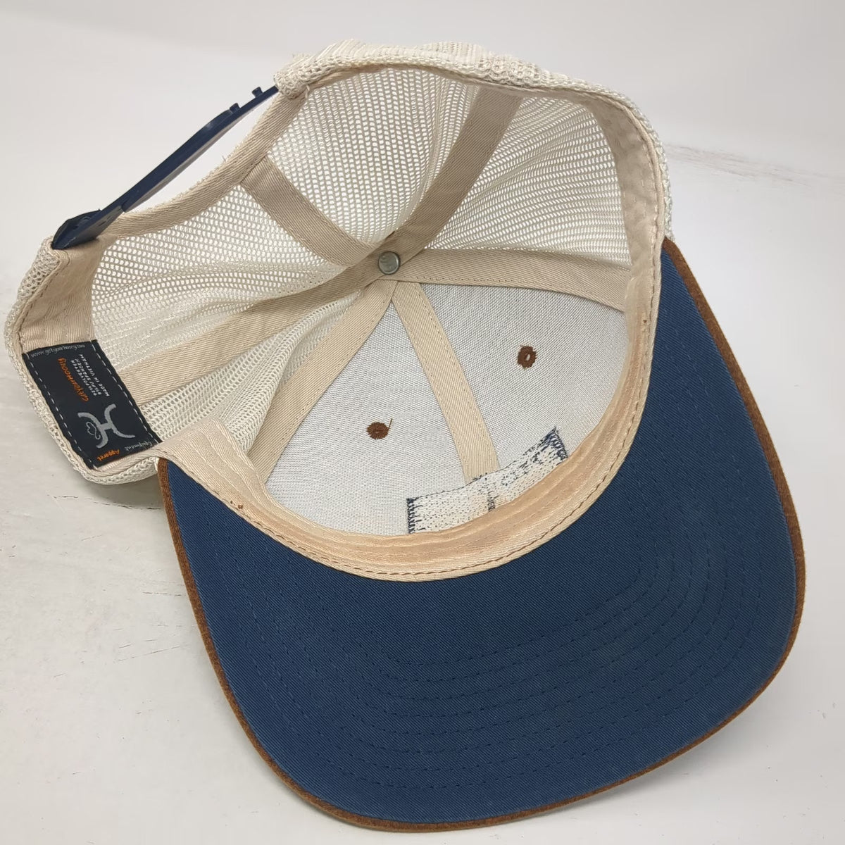 Hooey Trucker Hat Brown One Size Mesh Back Snapback Blue Underbrim Texas Hat