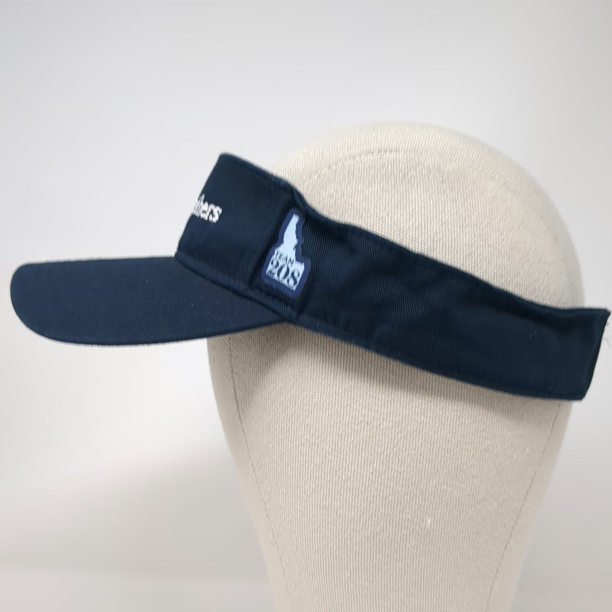 Big X Visor Blue One Size Toll Brothers Team 208 Idaho Cotton Strapback Hat