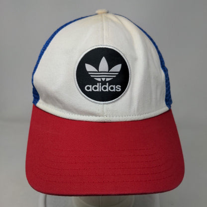 Adidas Snapback Trucker Hat Multicolor One Size Embroidered Mesh Back 6 Panel