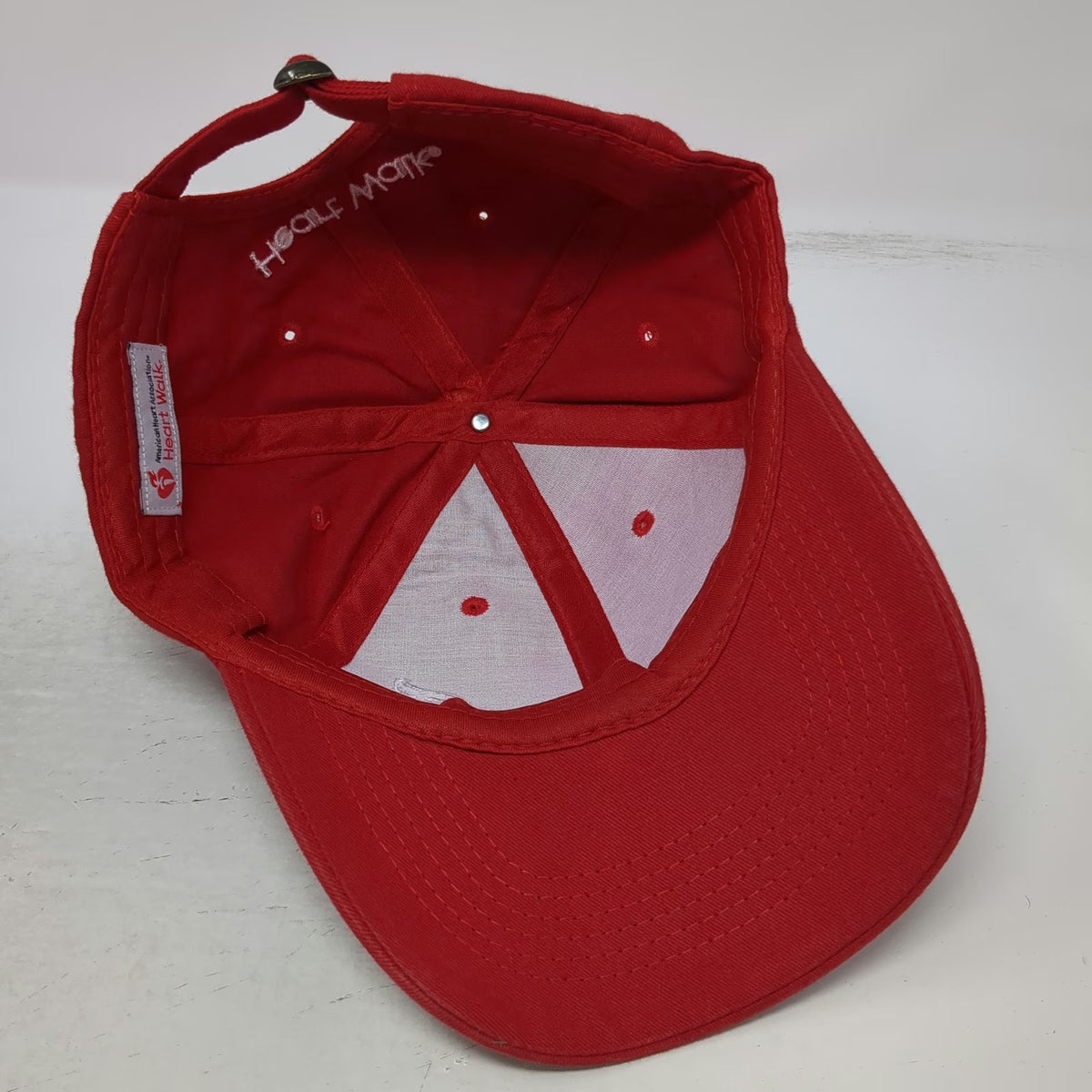 American Heart Association Heart Walk Red One Size Baseball Cap Survivor Hat