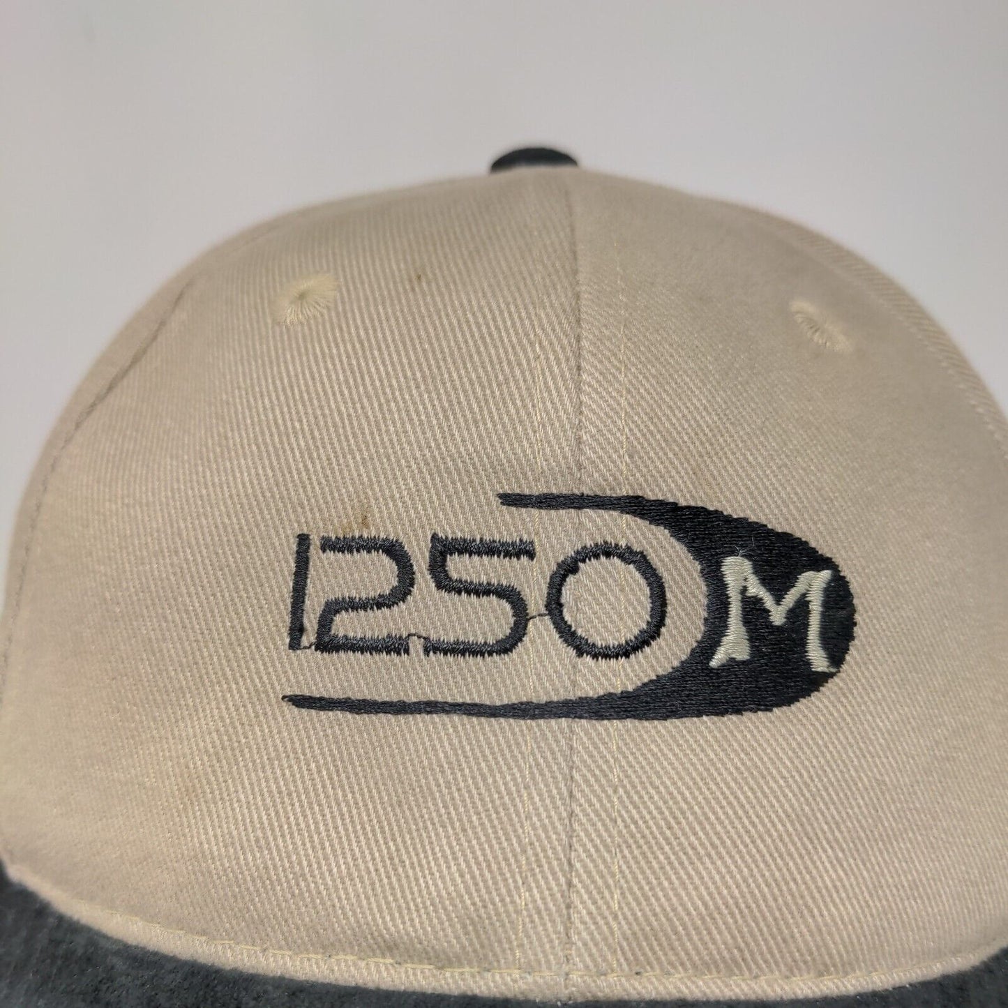 1250M Slideback Hat One Size Tan Embroidered Logo Vent Holes Port Authority