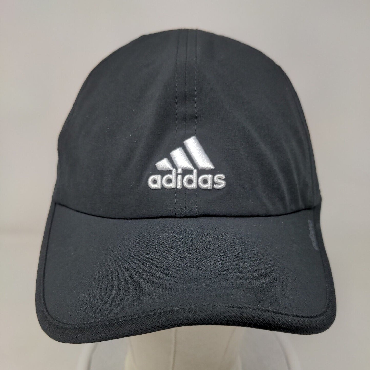 Adidas Strapback Hat Black One Size Adjustable Embroidered Vented Holes