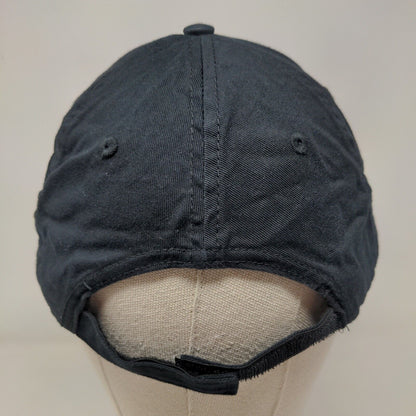 Whole Foods Market Blue OSFM Strapback Hat Adjustable Embroidered Vented Holes