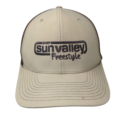 SVSEF Sun Valley Freestyle Snapback Trucker Hat Tan OS Adjustable Richardson